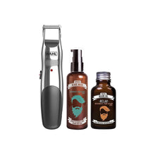 Beard Trimmer, Beard Oil & Beard Wash Grooming Kit - 3