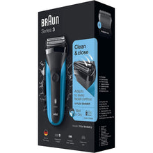 Braun Series 3 Electric Shaver For Men - Black/Blue - 2