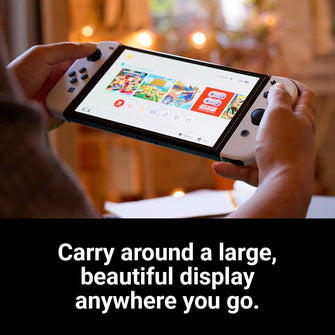 Nintendo Switch (OLED Model) - Neon Blue/Neon Red - 9