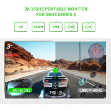 G-STORY 15.6’’ Portable Monitor for Xbox Series S, 165Hz 2K IPS Portable Screen for Xbox Series S, Travel Monitor for Xbox Series S with Dual Speakers, Two HDMI, HDR, Freesync, Game Mode - 2