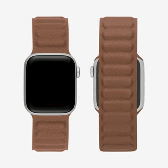 Apple Watch Strap Leather Link (40mm) - Saddle Brown - 2