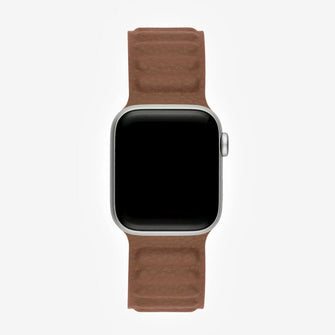 Apple Watch Strap Leather Link (40mm) - Saddle Brown - 5
