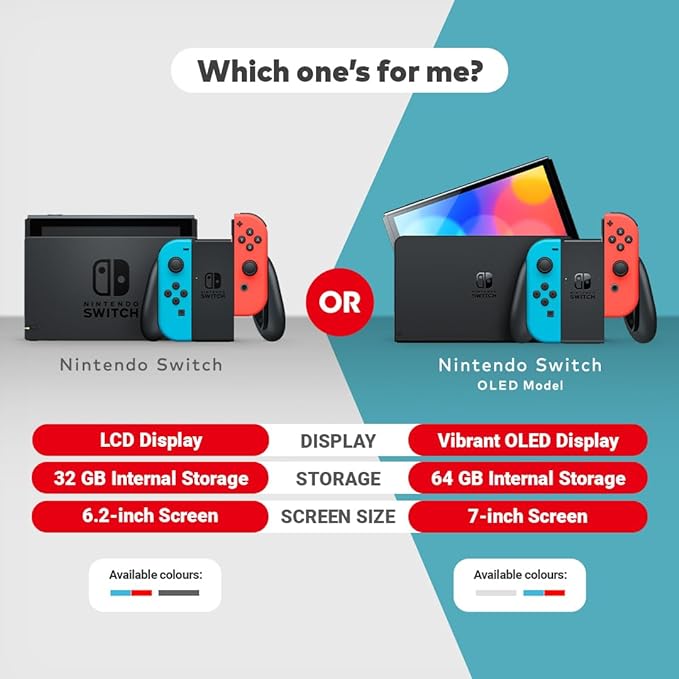 Nintendo Switch (Neon Red/Neon blue) - 2