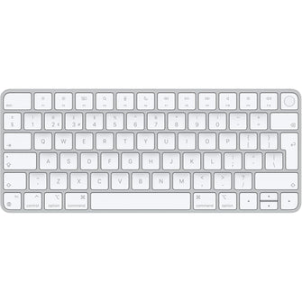 Apple Magic Keyboard with Touch ID: Bluetooth, rechargeable. Works with Mac computers silicon; British English, white keys with varities of Colours - 3