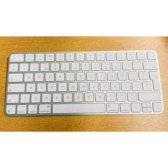 Apple Magic Keyboard with Touch ID: Bluetooth, rechargeable. Works with Mac computers silicon; British English, white keys with varities of Colours - 5