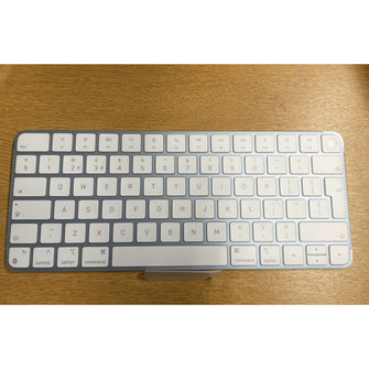 Apple Magic Keyboard with Touch ID: Bluetooth, rechargeable. Works with Mac computers silicon; British English, white keys with varities of Colours - 6