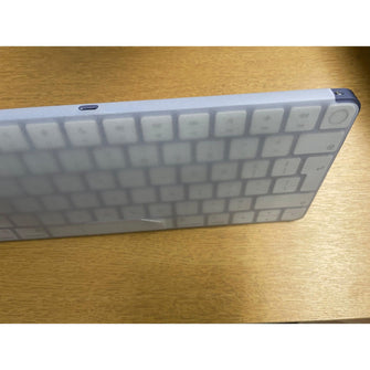 Apple Magic Keyboard with Touch ID: Bluetooth, rechargeable. Works with Mac computers silicon; British English, white keys with varities of Colours - 14