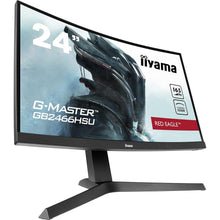 iiyama G-Master Curved 23.6 Inch Full HD,HDMI/DisplayPort, Built-in Speakers, Adjustable Stand-GB2466HSU-B1   - 8