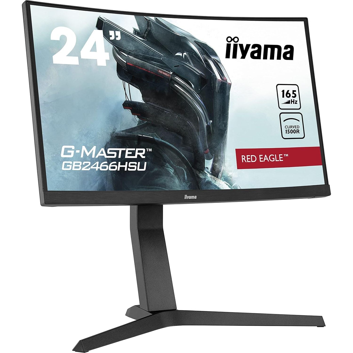 iiyama G-Master Curved 23.6 Inch Full HD,HDMI/DisplayPort, Built-in Speakers, Adjustable Stand-GB2466HSU-B1   - 12