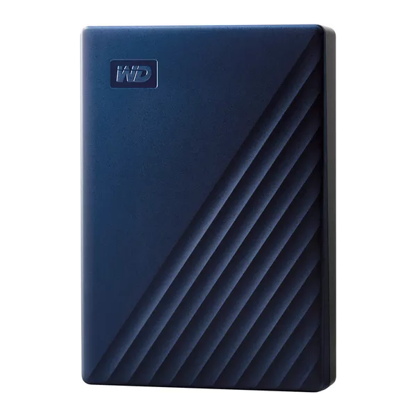 WD My Passport Portable Hard Drive for Mac - 5 TB, Blue - 1
