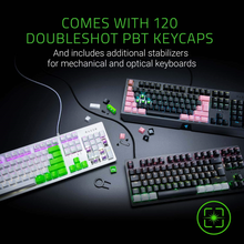 RAZER PBT Keycap Upgrade Set - UK/US Layout, Classic Black - 4