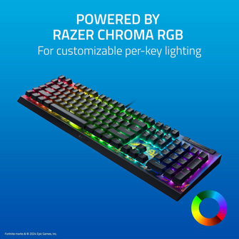 RAZER BlackWidow V4 X Mechanical Gaming Keyboard - Fortnite Edition - Linear (Yellow Switches) US Layout - 5