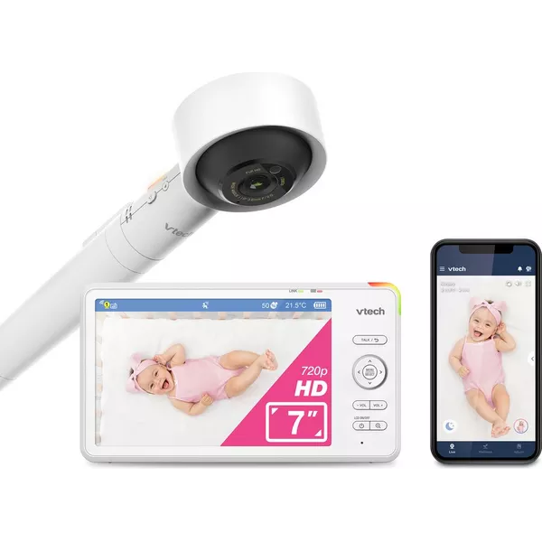 Buy Gadcet UK,VTECH RM7787HD 7" Full HD Over-The-Cot Wi-Fi Baby Monitor – White - Gadcet UK | UK | London | Scotland | Wales| Near Me | Cheap | Pay In 3 | Video Baby Monitors