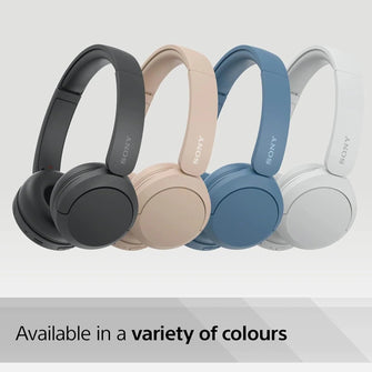 Sony WH-CH520 Wireless Bluetooth On-Ear Headphones - 50 Hours Battery, Quick Charge - Blue - 7
