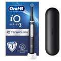 Oral-B iO3 Electric Toothbrushes Adults, 1 Toothbrush Head & Travel Case, 3 Modes With Teeth Whitening | Gift Edition - Black - 1