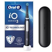 Oral-B iO3 Electric Toothbrushes Adults, 1 Toothbrush Head & Travel Case, 3 Modes With Teeth Whitening | Gift Edition - Black - 1