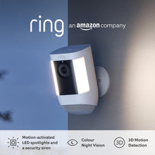 Ring Spotlight Cam Pro Battery by Amazon | Outdoor Security Camera 1080p HDR Video, 3D Motion Detection, Bird's-Eye View, LED Spotlights, alternative to CCTV | 30-day free trial of Ring Protect  - 1