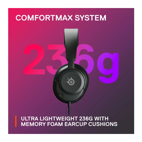 STEELSERIES Arctis Nova 1 - 7.1 Gaming Headset - Black - 6