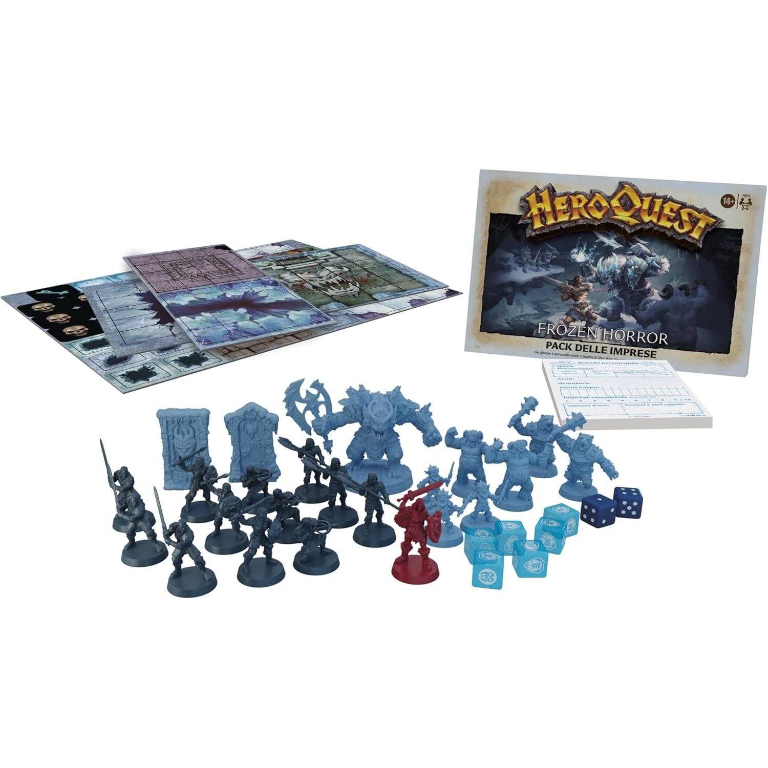  Avalon Hill Heroquest: Pack of Enterprises - Frozen Horror Game Dungeon Crawler, 14 Years and Up Language - Italian - 4
