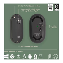 LOGITECH Pebble 2 Combo Wireless Keyboard & Mouse Set - Graphite - 5