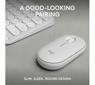 LOGITECH Pebble 2 Combo Wireless Keyboard & Mouse Set - Offwhite - 2