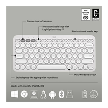 LOGITECH Pebble 2 Combo Wireless Keyboard & Mouse Set - Offwhite - 4