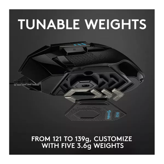 LOGITECH G502 Hero Optical Gaming Mouse - 4
