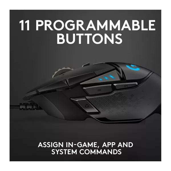 LOGITECH G502 Hero Optical Gaming Mouse - 5