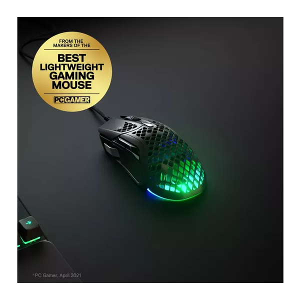 STEELSERIES Aerox 5 RGB Optical Gaming Mouse - 2