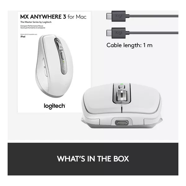 LOGITECH MX Anywhere 3 for Mac - Pale Grey - 7