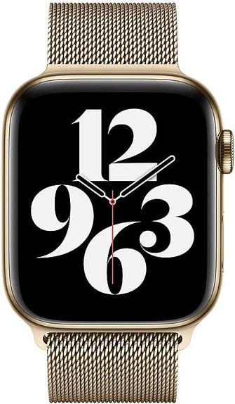 Apple Watch 44mm Milanese Loop Strap, Gold - 3