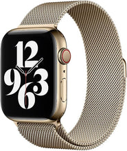 Apple Watch 44mm Milanese Loop Strap, Gold - 2