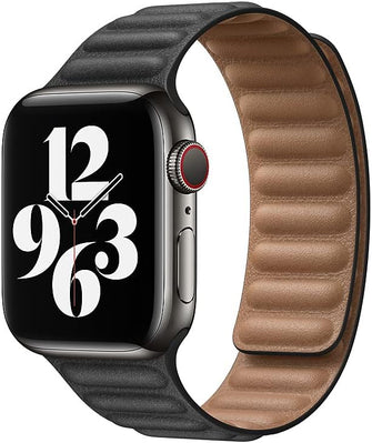 Apple Watch Leather Link (40mm) - Black - Small - 1