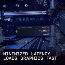WD_BLACK SN850X 1TB NVMe M.2 2280 SSD - PCIe Gen4, 7300 MB/s Read, 6300 MB/s Write, Gaming Expansion - Black - 5