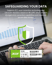 Acer FA100 NVMe SSD 1TB, M.2 2280 PCIe 3.0, Read Speed Up to 3500 MB/s, Internal PC Solid State Drive with SLC Cache for Laptop and Desktop Upgrade - BL.9BWWA.120 - 4