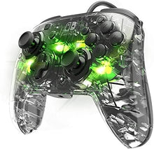 PDP Afterglow Deluxe+ LED Wired Gaming Controller - Licensed by Nintendo for Switch and OLED - RGB Hue Color Lights - See through Gamepad Controller - 3.5 mm Jack - Dual Vibration - Paddle Buttons - 1