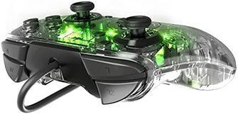 PDP Afterglow Deluxe+ LED Wired Gaming Controller - Licensed by Nintendo for Switch and OLED - RGB Hue Color Lights - See through Gamepad Controller - 3.5 mm Jack - Dual Vibration - Paddle Buttons - 3