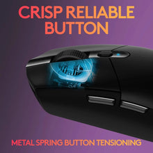 Logitech G305 LIGHTSPEED Wireless Gaming Mouse, HERO 12K Sensor, 12,000 DPI, Lightweight, 6 Programmable Buttons, 250h Battery Life, On-Board Memory, PC/Mac - Black - 3