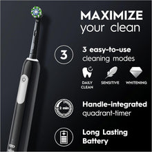 Oral-B Pro 1 Electric Toothbrush For Adults With 3D Cleaning - Black - 3