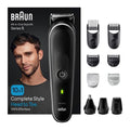 BRAUN MGK5440 Wet & Dry 10-in-1 Styling Kit - Black & Grey - 1