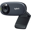 Logitech C310 HD Webcam, HD 720p/30fps, HD Light Correction, Noise-Reducing Mic - Black - 1