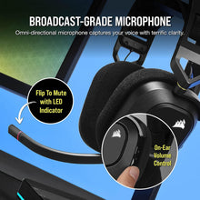 CORSAIR HS80 RGB Wireless Gaming Headset - Black - 5