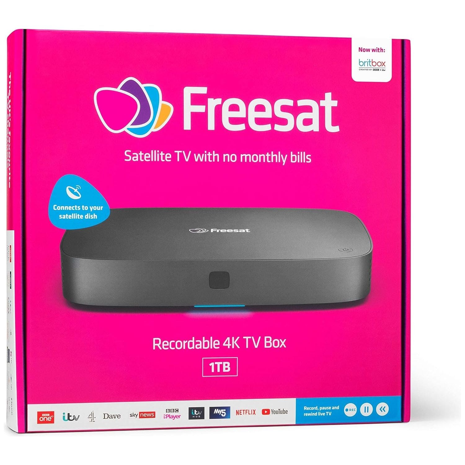 FREESAT UHD-4X Smart 4K Ultra HD Digital TV Recorder - 1 TB - 4