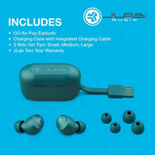 JLab GO Air Pop In-Ear True Wireless Earbuds - Teal  - 5