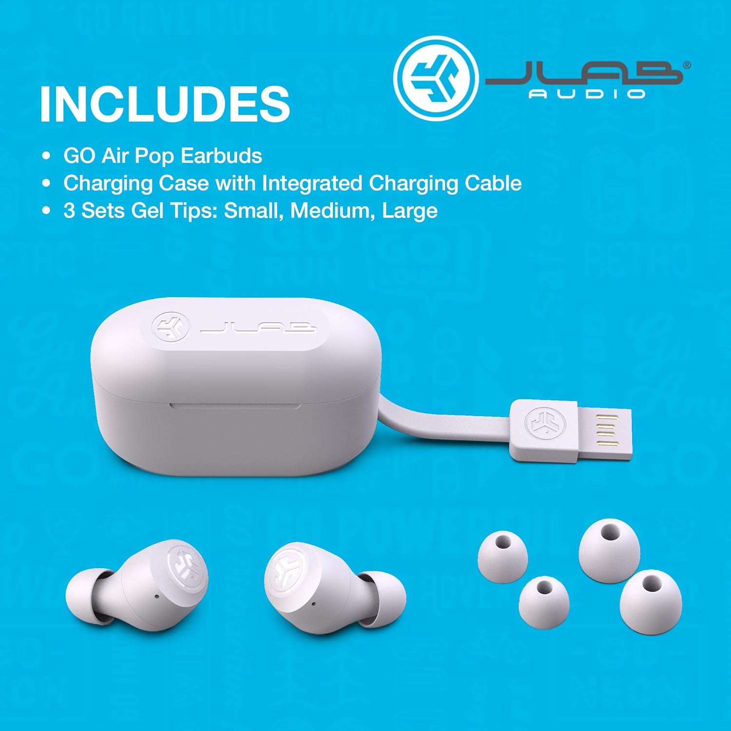 JLab GO Air Pop In-Ear True Wireless Earbuds - Lilac - 3