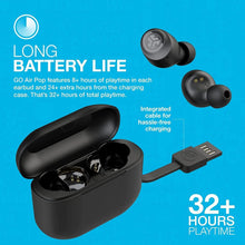 JLab GO Air Pop In-Ear True Wireless Earbuds - Black - 5