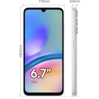 Samsung Galaxy A05s, Factory Unlocked Android Smartphone, 13MP Front Camera, Fast Charging, 64GB, Silver - 2