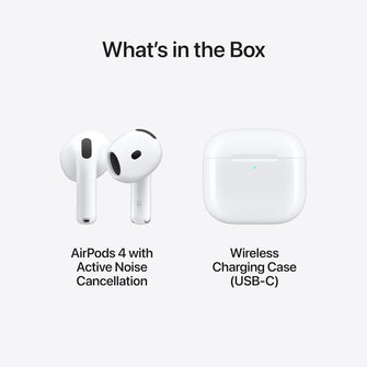 Apple AirPods 4 with Active Noise Cancellation, Wireless Earbuds, Bluetooth Headphones, Adaptive Audio, Transparency Mode, Personalised Spatial Audio, USB-C Charging Case, Wireless Charging, H2 Chip  - 6