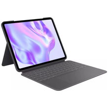 Logitech Combo Touch iPad Pro 12.9 Inch Tablet Case - Grey - 1