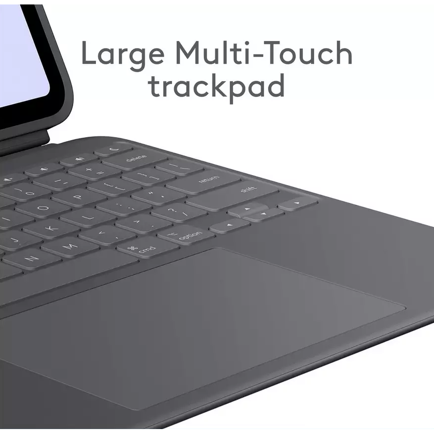 Logitech Combo Touch iPad Pro 12.9 Inch Tablet Case - Grey - 4